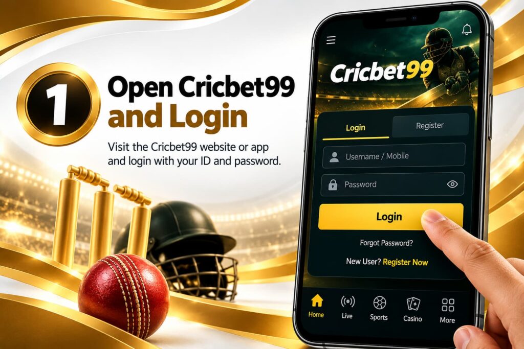 Sign Up or Log In to Your Cricbet99 Account